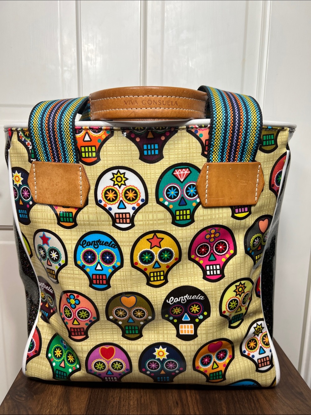 Consuela Sugar Skull Tote Large